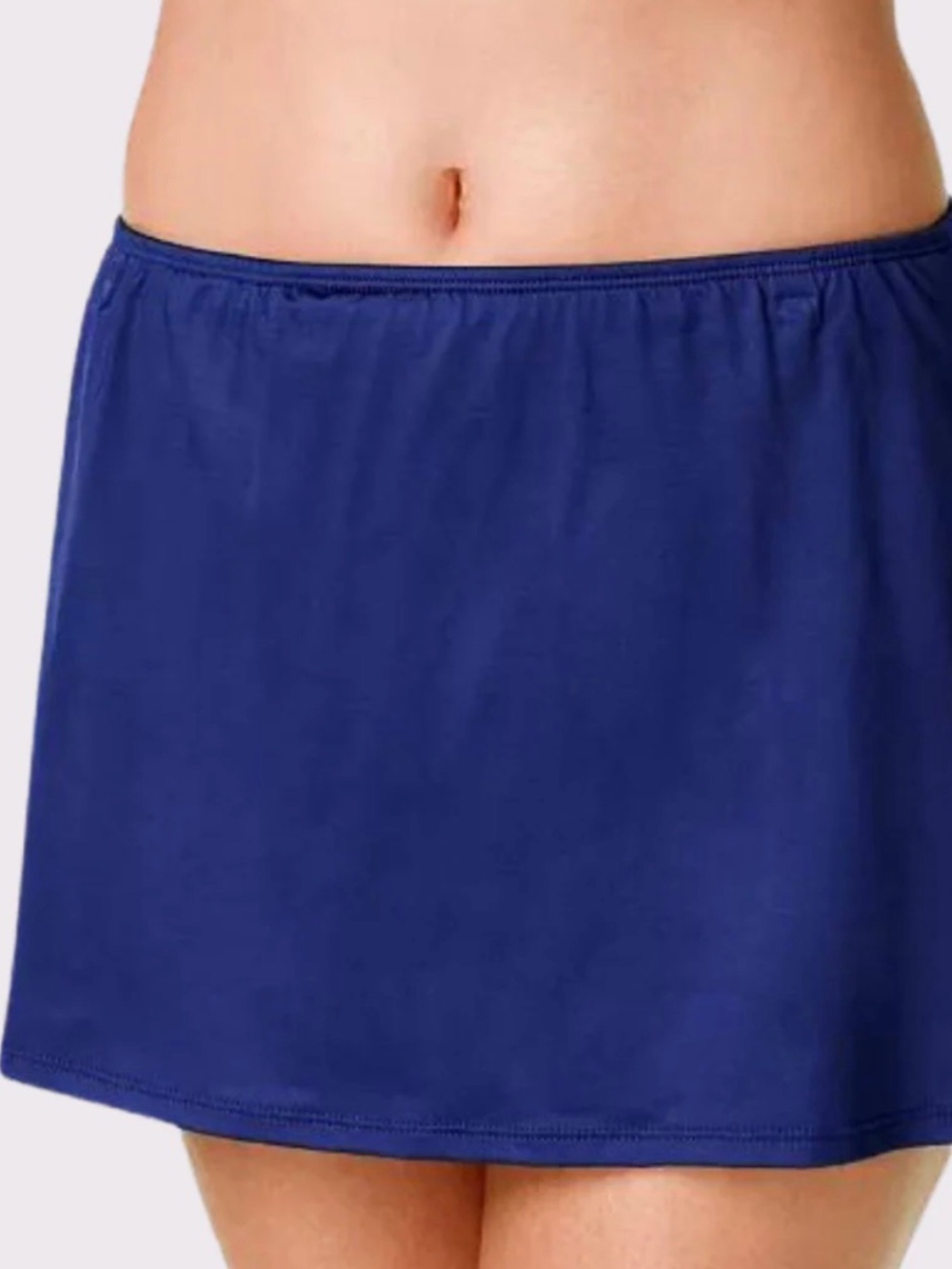 ANTONIO MELANI Royal Purple Swim Skirt with Logo Plaque